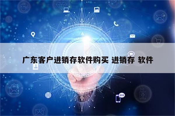 广东客户进销存软件购买 进销存 软件
