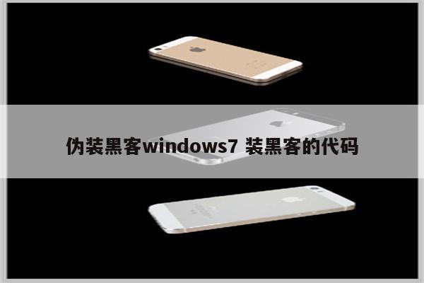 伪装黑客windows7 装黑客的代码
