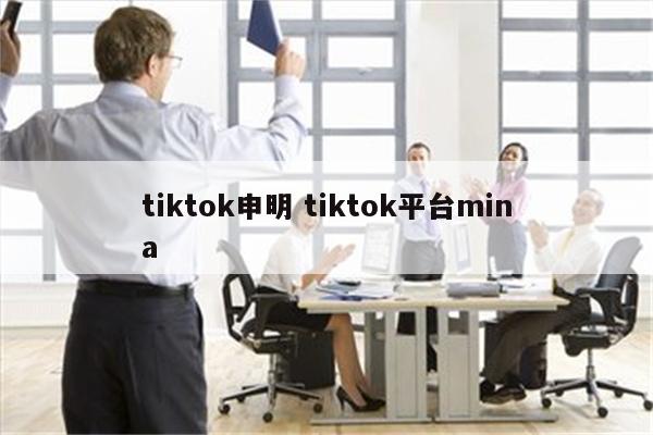 tiktok申明 tiktok平台mina