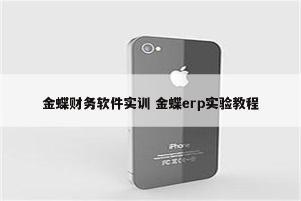 金蝶财务软件实训 金蝶erp实验教程