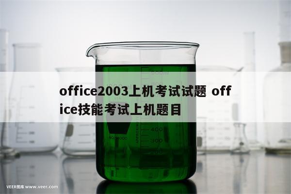 office2003上机考试试题 office技能考试上机题目