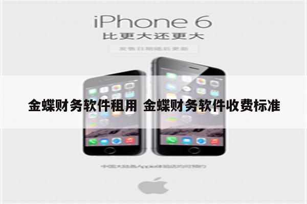 金蝶财务软件租用 金蝶财务软件收费标准