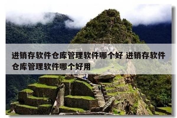 进销存软件仓库管理软件哪个好 进销存软件仓库管理软件哪个好用