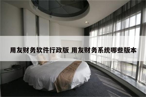 用友财务软件行政版 用友财务系统哪些版本