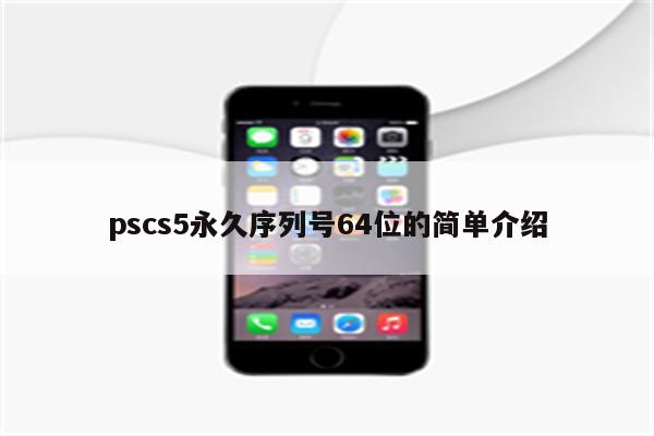 pscs5永久序列号64位的简单介绍