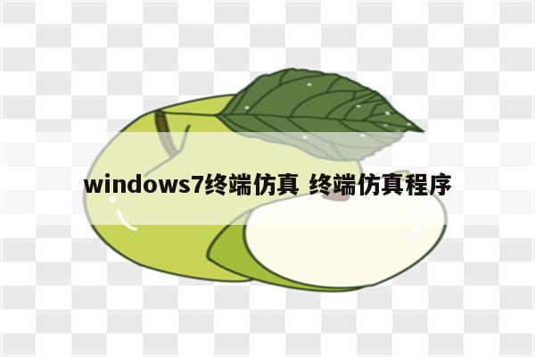 windows7终端仿真 终端仿真程序