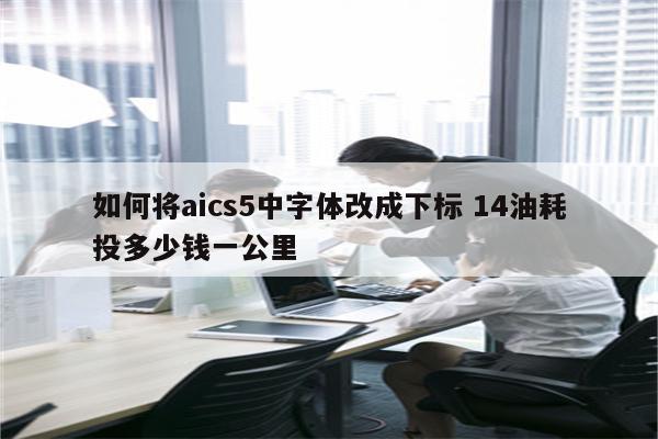 如何将aics5中字体改成下标 14油耗投多少钱一公里