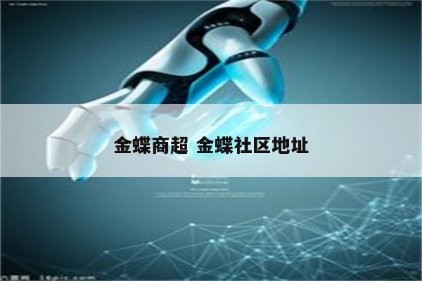 金蝶商超 金蝶社区地址
