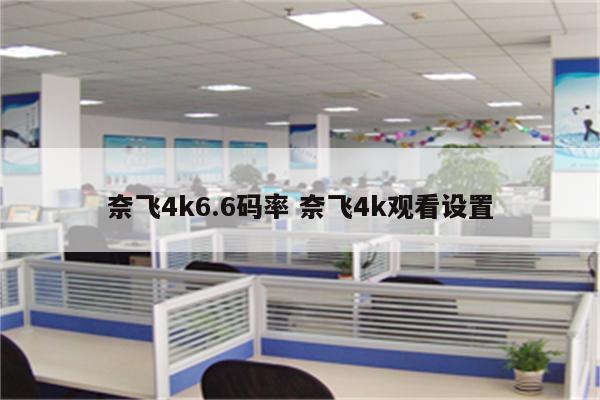 奈飞4k6.6码率 奈飞4k观看设置