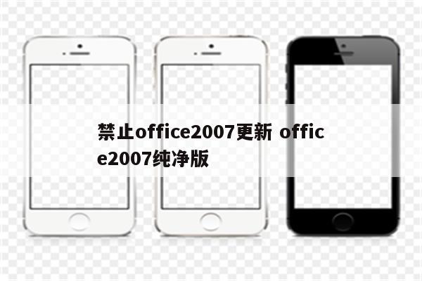 禁止office2007更新 office2007纯净版