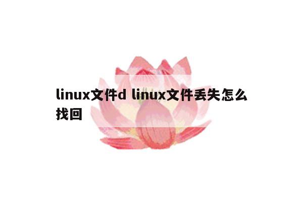 linux文件d linux文件丢失怎么找回