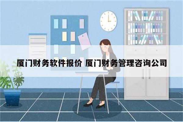 厦门财务软件报价 厦门财务管理咨询公司