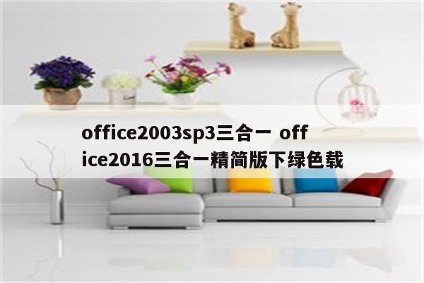 office2003sp3三合一 office2016三合一精简版下绿色载