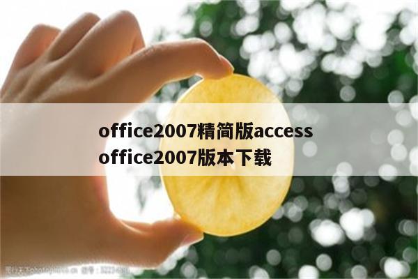 office2007精简版access office2007版本下载