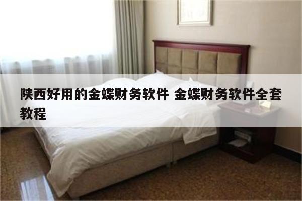 陕西好用的金蝶财务软件 金蝶财务软件全套教程