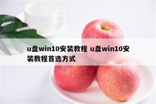 u盘win10安装教程 u盘win10安装教程首选方式