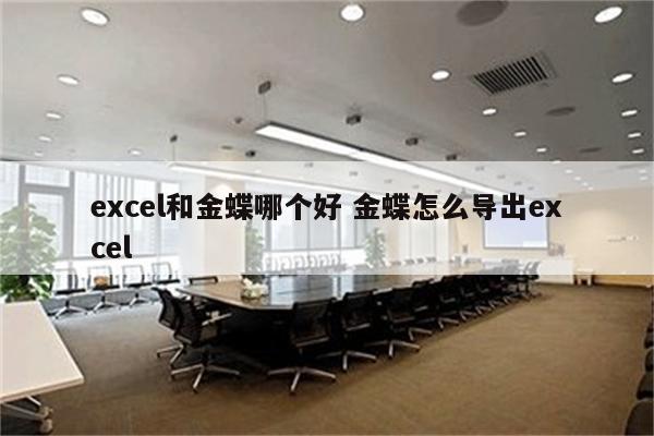 excel和金蝶哪个好 金蝶怎么导出excel