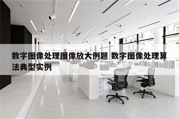 数字图像处理图像放大例题 数字图像处理算法典型实例