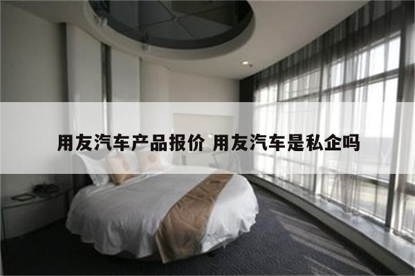 用友汽车产品报价 用友汽车是私企吗
