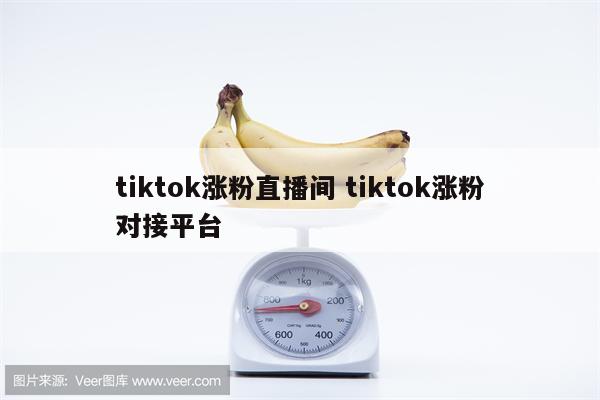 tiktok涨粉直播间 tiktok涨粉对接平台